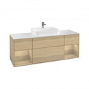 Villeroy & Boch Finion vanity unit with 4 pull-out compartments for countertop basins, rack element left & right