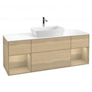 Villeroy & Boch Finion vanity unit for countertop washbasin with 4 pull-out compartments, rack element left & right