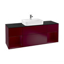 Villeroy & Boch Finion vanity unit with 4 pull-out compartments for countertop basins, rack element left & right