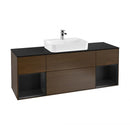 Villeroy & Boch Finion vanity unit with 4 pull-out compartments for countertop basins, rack element left & right