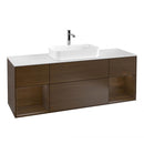 Villeroy & Boch Finion vanity unit for countertop basin with 4 pull-out compartments, rack element left & right