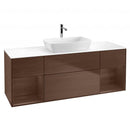 Villeroy & Boch Finion vanity unit for countertop washbasin with 4 pull-out compartments, rack element left & right