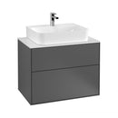 Villeroy & Boch Finion vanity unit with 2 pull-out compartments for countertop basins