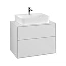 Villeroy & Boch Finion vanity unit with 2 pull-out compartments for countertop basins