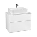 Villeroy & Boch Finion vanity unit with 2 pull-out compartments for countertop basins