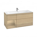 Villeroy & Boch Finion vanity unit with 3 pull-out compartments, rack element