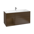 Villeroy & Boch Finion vanity unit with 3 pull-out compartments, rack element