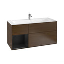 Villeroy & Boch Finion vanity unit with 3 pull-out compartments, rack element