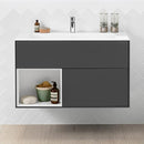 Villeroy & Boch Finion vanity unit with 2 pull-out compartments, rack element left