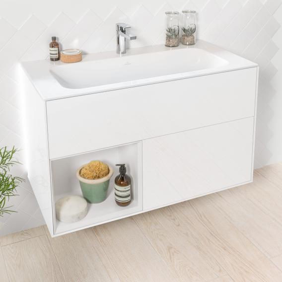 Villeroy & Boch Finion vanity unit with 2 pull-out compartments, rack element left