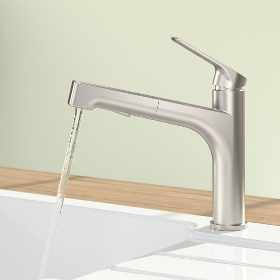 Villeroy & Boch Junis Sky Shower single-lever kitchen mixer tap, with pull-out spout