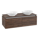Villeroy & Boch Legato vanity unit for 2 countertop washbasins with 2 pull-out compartments
