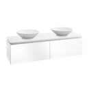 Villeroy & Boch Legato vanity unit for 2 countertop washbasins with 2 pull-out compartments