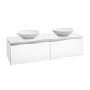 Villeroy & Boch Legato vanity unit for 2 countertop washbasins with 2 pull-out compartments