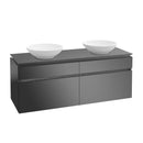 Villeroy & Boch Legato vanity unit for 2 countertop washbasins with 4 pull-out compartments
