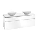 Villeroy & Boch Legato vanity unit for 2 countertop washbasins with 4 pull-out compartments