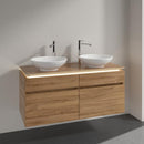 Villeroy & Boch Legato vanity unit for 2 countertop washbasins with 4 pull-out compartments