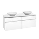 Villeroy & Boch Legato vanity unit for 2 countertop washbasins with 4 pull-out compartments