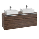 Villeroy & Boch Legato vanity unit for 2 countertop washbasins with 4 pull-out compartments