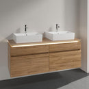 Villeroy & Boch Legato vanity unit for 2 countertop washbasins with 4 pull-out compartments