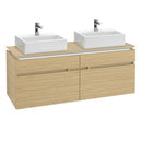 Villeroy & Boch Legato vanity unit for 2 countertop washbasins with 4 pull-out compartments