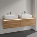 Villeroy & Boch Legato vanity unit for 2 countertop washbasins with 2 pull-out compartments