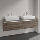 Villeroy & Boch Legato vanity unit for 2 countertop washbasins with 2 pull-out compartments