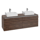 Villeroy & Boch Legato vanity unit for 2 countertop washbasins with 4 pull-out compartments