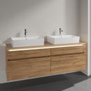 Villeroy & Boch Legato vanity unit for 2 countertop washbasins with 4 pull-out compartments
