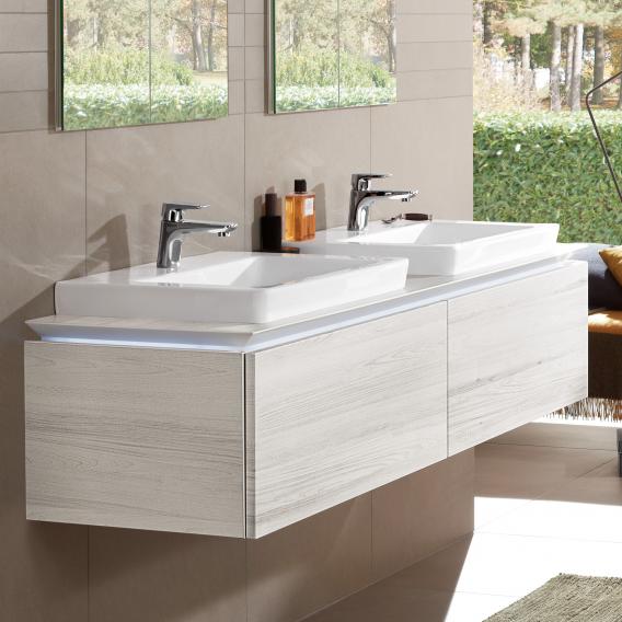 Villeroy & Boch Legato vanity unit for 2 built-in washbasins with 2 pull-out compartments