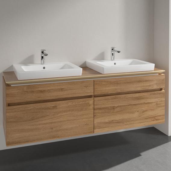 Villeroy & Boch Legato vanity unit for 2 drop-in washbasins with 4 pull-out compartments