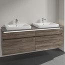 Villeroy & Boch Legato vanity unit for 2 built-in washbasins with 4 pull-out compartments
