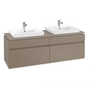 Villeroy & Boch Legato vanity unit for 2 drop-in washbasins with 4 pull-out compartments