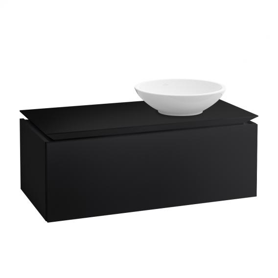 Villeroy & Boch Legato vanity unit for countertop washbasin with 1 pull-out compartment matt black