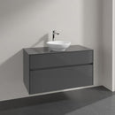 Villeroy & Boch Loop & Friends countertop washbasin with Embrace vanity unit with 2 pull-out compartments