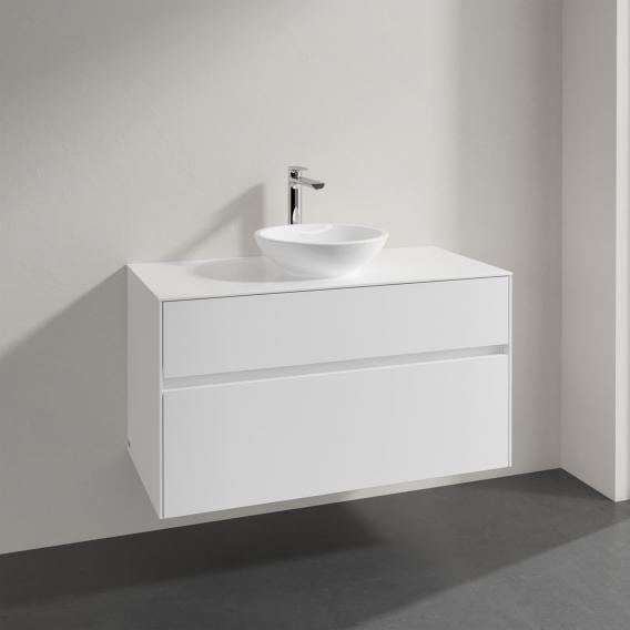 Villeroy & Boch Loop & Friends countertop washbasin with Embrace vanity unit with 2 pull-out compartments