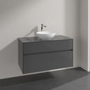 Villeroy & Boch Loop & Friends countertop washbasin with Embrace vanity unit with 2 pull-out compartments