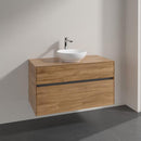 Villeroy & Boch Loop & Friends countertop washbasin with Embrace vanity unit with 2 pull-out compartments