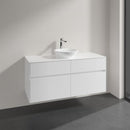 Villeroy & Boch Loop & Friends countertop washbasin with Embrace vanity unit with 4 pull-out compartments
