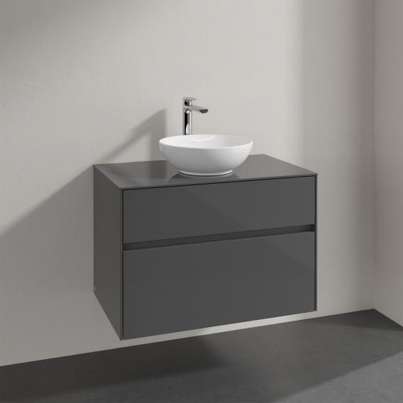 Villeroy & Boch Loop & Friends countertop washbasin with Embrace vanity unit with 2 pull-out compartments