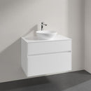 Villeroy & Boch Loop & Friends countertop washbasin with Embrace vanity unit with 2 pull-out compartments