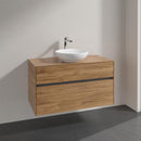Villeroy & Boch Loop & Friends countertop washbasin with Embrace vanity unit with 2 pull-out compartments