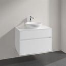 Villeroy & Boch Loop & Friends countertop washbasin with Embrace vanity unit with 2 pull-out compartments