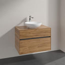 Villeroy & Boch Loop & Friends countertop washbasin with Embrace vanity unit with 2 pull-out compartments