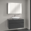 Villeroy & Boch Loop & Friends countertop washbasin with Embrace vanity unit and My View 14 mirror cabinet