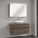 Villeroy & Boch Loop & Friends countertop washbasin with Embrace vanity unit and My View 14 mirror cabinet