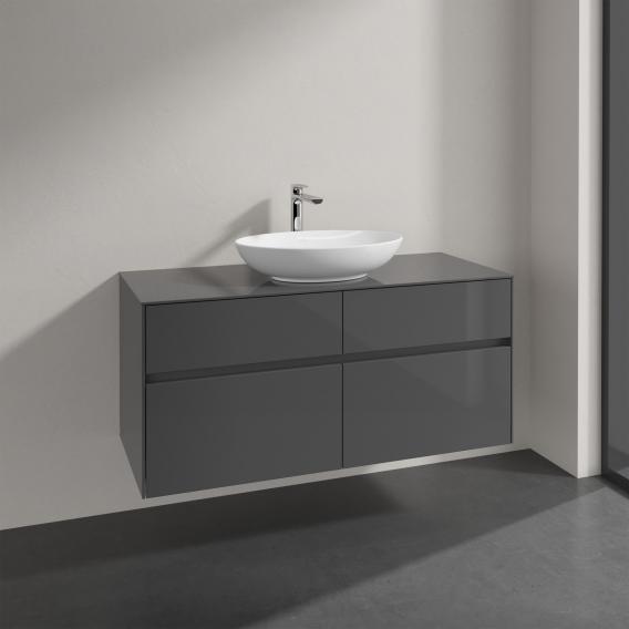 Villeroy & Boch Loop & Friends countertop washbasin with Embrace vanity unit with 4 pull-out compartments