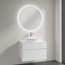 Villeroy & Boch Loop & Friends countertop washbasin with Embrace vanity unit and More to See Lite mirror