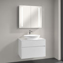 Villeroy & Boch Loop & Friends countertop washbasin with Embrace vanity unit and My View 14 mirror cabinet