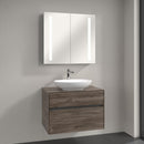 Villeroy & Boch Loop & Friends countertop washbasin with Embrace vanity unit and My View 14 mirror cabinet